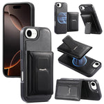 Étui portefeuille à charnière magnétique rétro CaseNeo pour iPhone 17