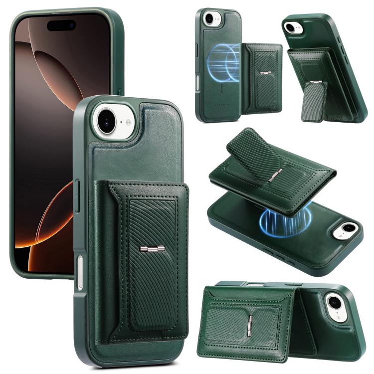 Étui portefeuille à charnière magnétique rétro CaseNeo pour iPhone 17