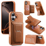Étui portefeuille à charnière magnétique rétro CaseNeo pour iPhone 17