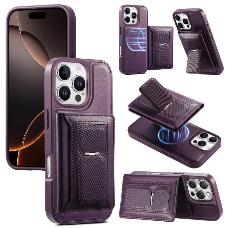 Étui portefeuille à charnière magnétique rétro CaseNeo pour iPhone 17