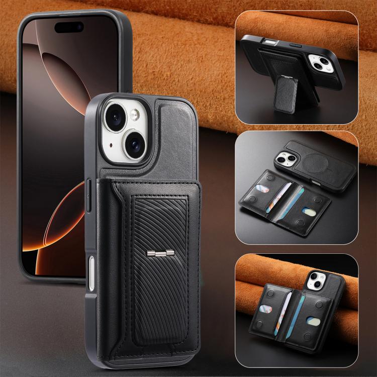 Étui de téléphone à rabat magnétique CaseNeo Retro Hinge, pour iPhone 15, pour iPhone 14, pour iPhone 14 Pro, pour iPhone 14 Pro Max, pour iPhone 13 Pro Max, pour iPhone 13 Pro, pour iPhone 13