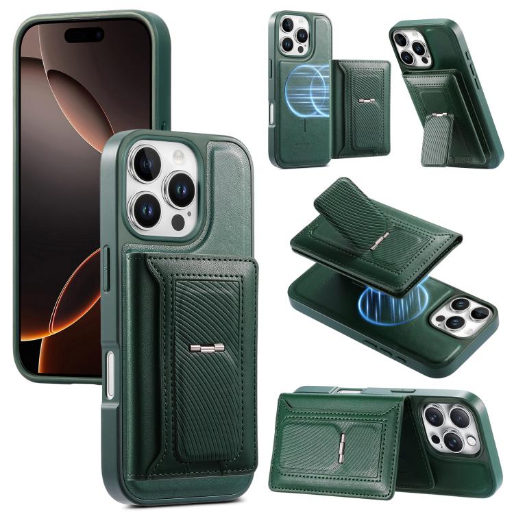 Étui portefeuille à charnière magnétique rétro CaseNeo pour iPhone 17