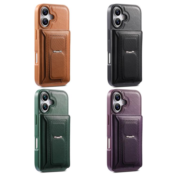 Étui portefeuille à charnière magnétique rétro CaseNeo pour iPhone 17