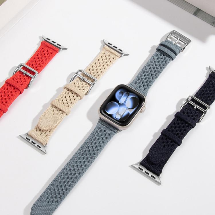 Bracelet de montre tressé ajouré, Pour Apple Watch 46mm / 49mm / 45mm / 44mm, Pour Apple Watch 42mm / 41mm / 40mm / 38mm