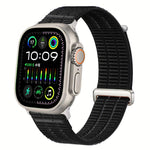 Bracelet de montre en nylon respirant Double-Link Cloud-Feel avec tête en métal, pour Apple Watch 46mm / 49mm / 45mm / 44mm, pour Apple Watch 42mm / 41mm / 40mm / 38mm
