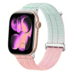 Bracelet de montre en nylon respirant Double-Link Cloud-Feel avec tête en métal, pour Apple Watch 46mm / 49mm / 45mm / 44mm, pour Apple Watch 42mm / 41mm / 40mm / 38mm
