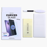 Verre trempé incurvé à colle liquide UV pour écran intégral, compatible avec Galaxy S8 (1 pièce), Galaxy S8 Plus (1 pièce), Galaxy S9 (1 pièce), Galaxy S9+ (1 pièce), Galaxy Note 8, Galaxy Note 9, Galaxy S10 5G (1 pièce), Huawei P20 Lite, Huawei P30…