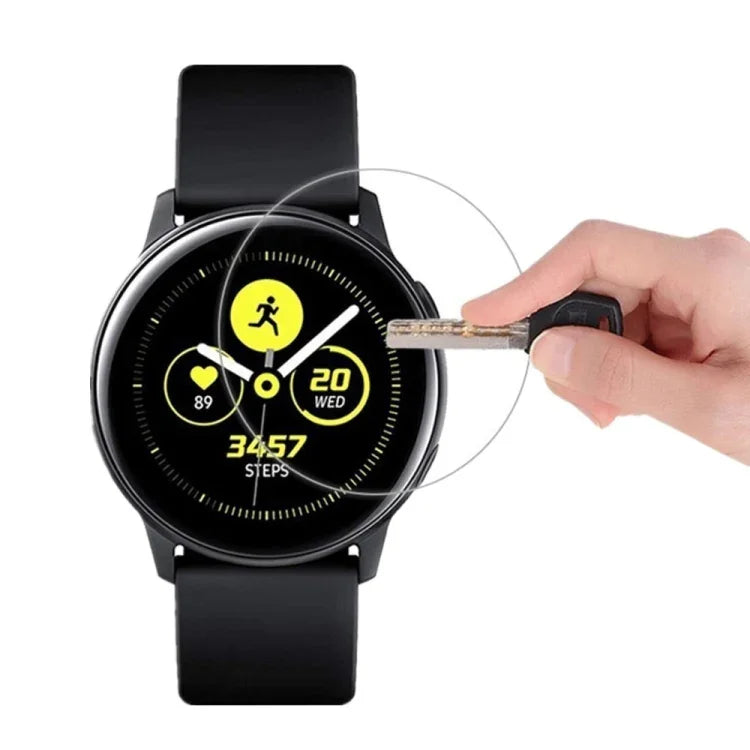 Film de protection en verre trempé 2.5D de 0,26 mm, compatible avec Fitbit Blaze, Fitbit Versa, Galaxy Watch R500, Samsung Gear S2, Samsung Gear S3, Galaxy Watch Active 42 mm, Garmin Edge 1030, Garmin vivoactive 3 et Garmin vivoactive HR…