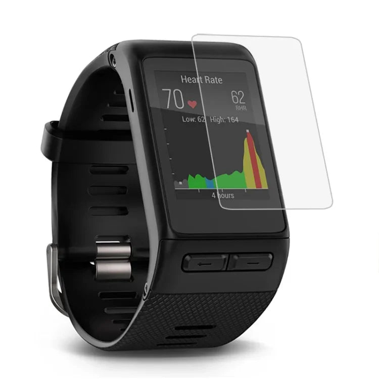 Film de protection en verre trempé 2.5D de 0,26 mm, compatible avec Fitbit Blaze, Fitbit Versa, Galaxy Watch R500, Samsung Gear S2, Samsung Gear S3, Galaxy Watch Active 42 mm, Garmin Edge 1030, Garmin vivoactive 3 et Garmin vivoactive HR…