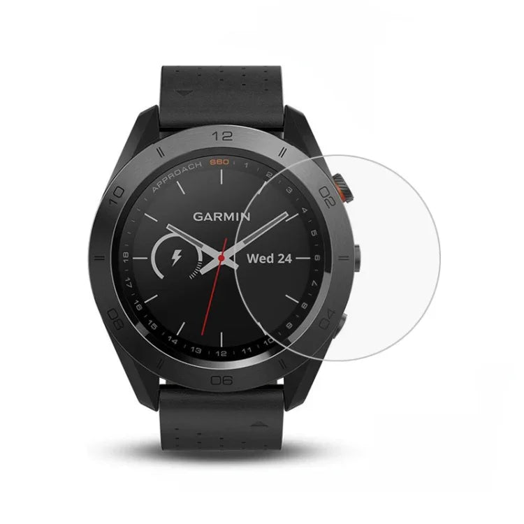 Film de protection en verre trempé 2.5D de 0,26 mm, compatible avec Fitbit Blaze, Fitbit Versa, Galaxy Watch R500, Samsung Gear S2, Samsung Gear S3, Galaxy Watch Active 42 mm, Garmin Edge 1030, Garmin vivoactive 3 et Garmin vivoactive HR…