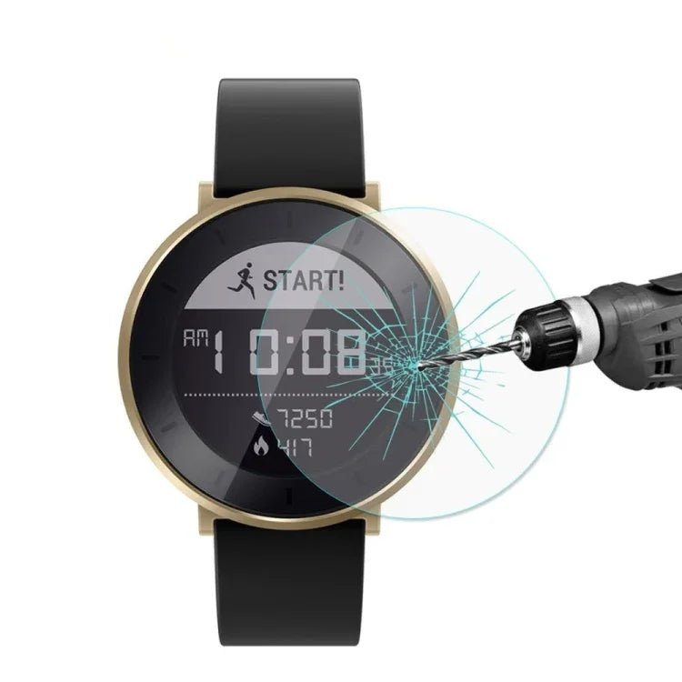 Film de protection en verre trempé 2.5D de 0,26 mm, compatible avec Fitbit Blaze, Fitbit Versa, Galaxy Watch R500, Samsung Gear S2, Samsung Gear S3, Galaxy Watch Active 42 mm, Garmin Edge 1030, Garmin vivoactive 3 et Garmin vivoactive HR…