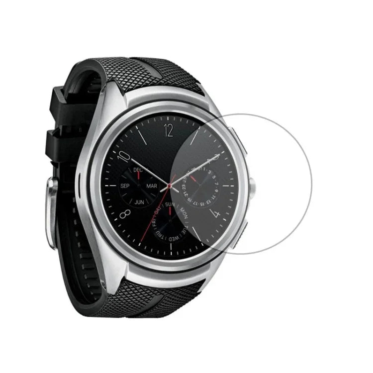 Film de protection en verre trempé 2.5D de 0,26 mm, compatible avec Fitbit Blaze, Fitbit Versa, Galaxy Watch R500, Samsung Gear S2, Samsung Gear S3, Galaxy Watch Active 42 mm, Garmin Edge 1030, Garmin vivoactive 3 et Garmin vivoactive HR…