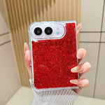 Glitter Sequins Epoxy TPU Phone Case, For iPhone Duo