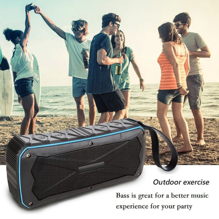 Enceinte Bluetooth portable Super Bass Stéréo Sans Fil Supporte IP66 Étanche Charge d'urgence Mains libres TF