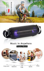 Enceinte Bluetooth sans fil portable LZ33 à LED, haut-parleur stéréo avec fonction téléphone, enceintes musicales pour ordinateur avec TF FM