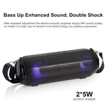 Enceinte Bluetooth sans fil portable LZ33 à LED, haut-parleur stéréo avec fonction téléphone, enceintes musicales pour ordinateur avec TF FM