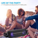 Enceinte Bluetooth sans fil portable LZ33 à LED, haut-parleur stéréo avec fonction téléphone, enceintes musicales pour ordinateur avec TF FM