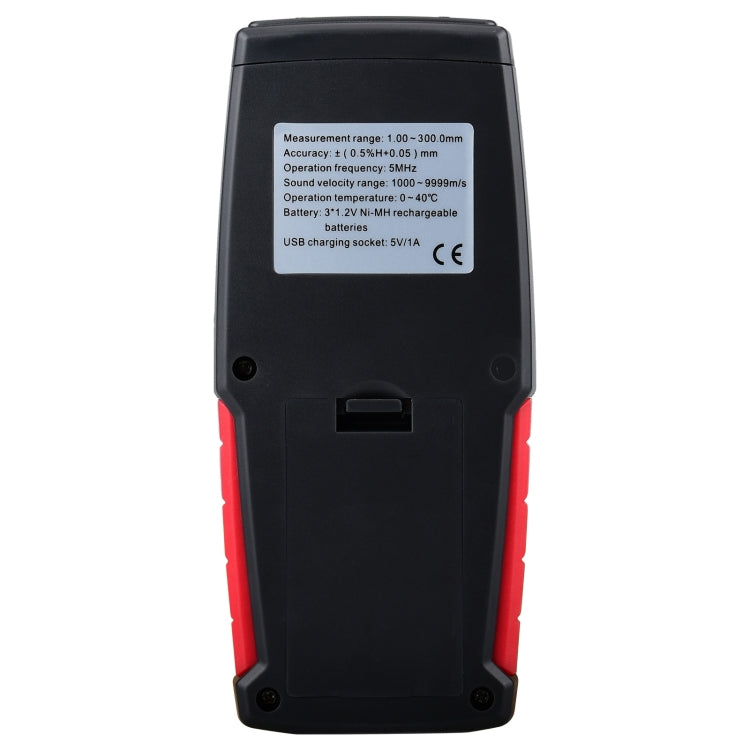 Jauge d'épaisseur ultrasonique numérique WT100A, testeur d'épaisseur métal haute précision avec charge USB, WT100A