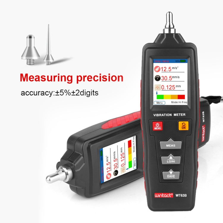 Analyseur de vibration portable WINTACT WT63B, compteur numérique de vibration