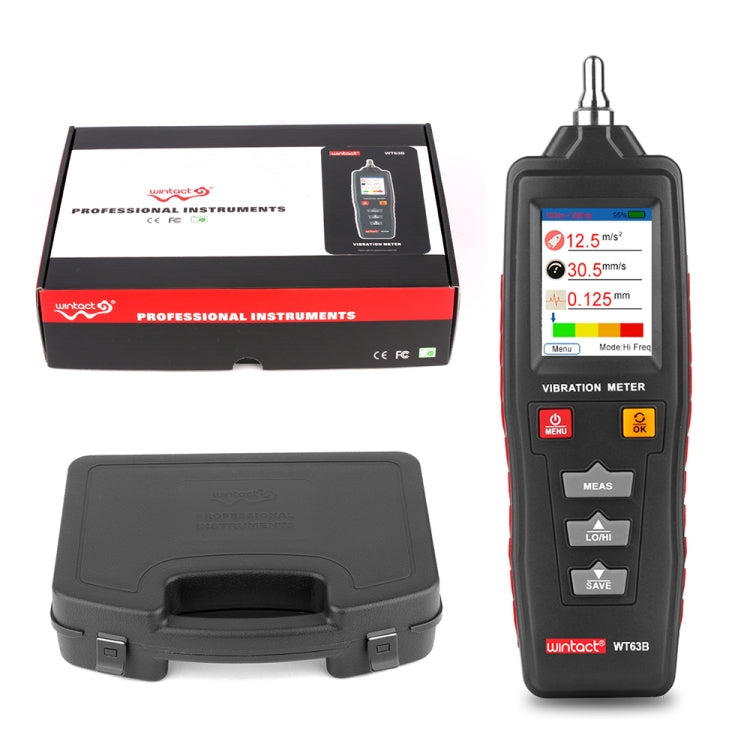 Analyseur de vibration portable WINTACT WT63B, compteur numérique de vibration