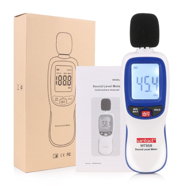 Sonmètre numérique WT85B, testeur de bruit environnemental, compteur de décibels, WT85B blanc, WT85B noir