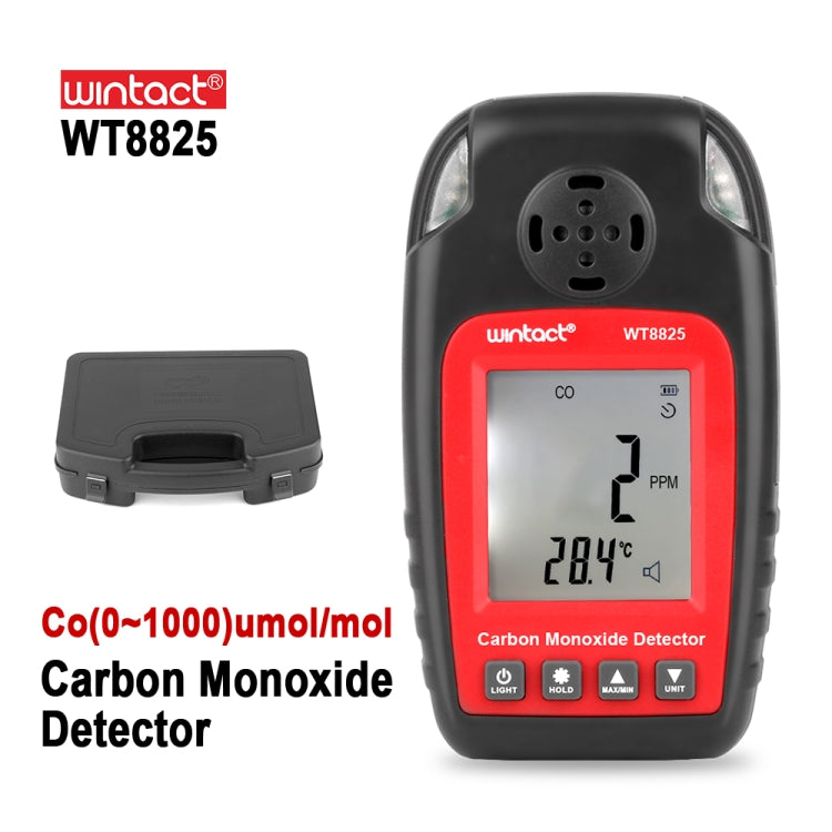 Détecteur de monoxyde de carbone WINTACT WT8825, capteur de gaz CO indépendant, alarme de détection d'empoisonnement haute sensibilité, WT8825