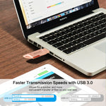 Clé USB Richwell DXZ65 32 Go 3-en-1 Micro USB + 8 broches + USB 3.0 Compatible iPhone et iOS