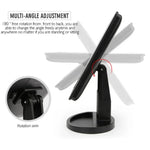 Miroir portable avec capteur tactile LED et lampe de bureau avec lumière d'appoint