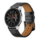 Bracelet sport en cuir à œillets pour Samsung Galaxy Watch Active 22 mm