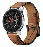 Bracelet sport en cuir à œillets pour Samsung Galaxy Watch Active 22 mm