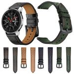 Bracelet sport en cuir à œillets pour Samsung Galaxy Watch Active 22 mm