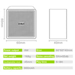 EWA A105 Enceinte Bluetooth Haute Fidélité, Petite Taille, Basses Puissantes, Technologie Bluetooth TWS, Prise en Charge TF