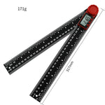 Two-in-one Digital Angle Protractor, 200mm, 300mm