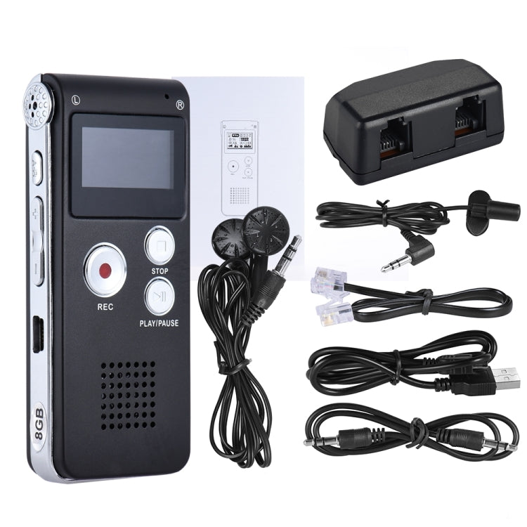 SK-012 Enregistreur vocal 8GB USB Dictaphone professionnel Audio numérique avec lecteur WAV MP3 Fonction d'enregistrement, SK-012 8GB