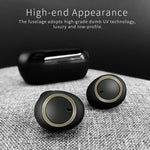 Écouteurs TWS-A1 Bluetooth 5.0 sans fil, mini invisibles, pour le sport, la course et la musique, avec boîtier de charge et micro