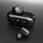 Écouteurs TWS-A1 Bluetooth 5.0 sans fil, mini invisibles, pour le sport, la course et la musique, avec boîtier de charge et micro