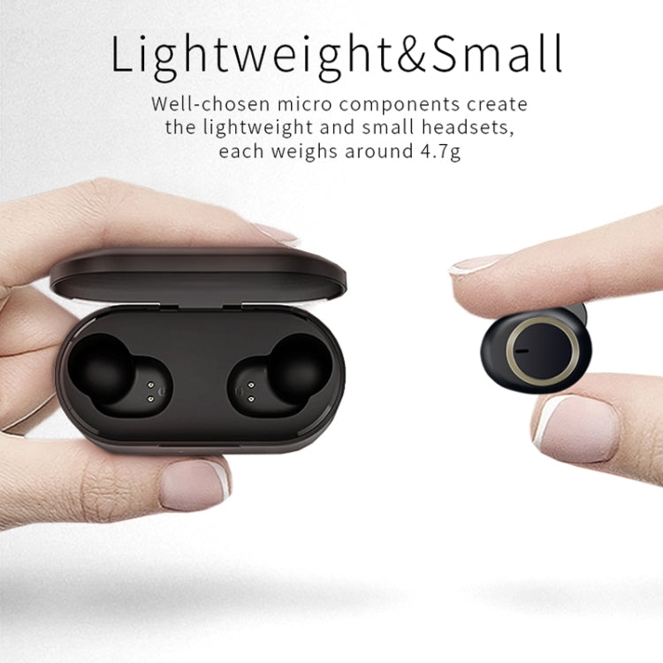 Écouteurs TWS-A1 Bluetooth 5.0 sans fil, mini invisibles, pour le sport, la course et la musique, avec boîtier de charge et micro