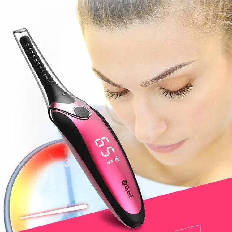 Duosi DY-102 Fer à Repasser Électrique Portable Style Stylo Chauffant Longue Durée Recourbe-Cils USB Rechargeable Clip Chauffant de Maquillage Bouclant
