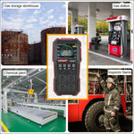 Moniteur de gaz composé WINTACT WT8811 Affichage LCD Rechargeable Multifonction 4 en 1 Capteur de gaz combustible O2 H2S CO Alarme sonore-lumineuse-vibrante