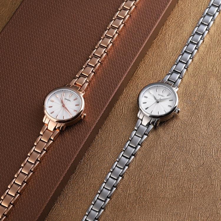 Skmei 1410 Lady Quartz Watch European and American Fashion Watch Business Leisure Steel Belt Lady Watch