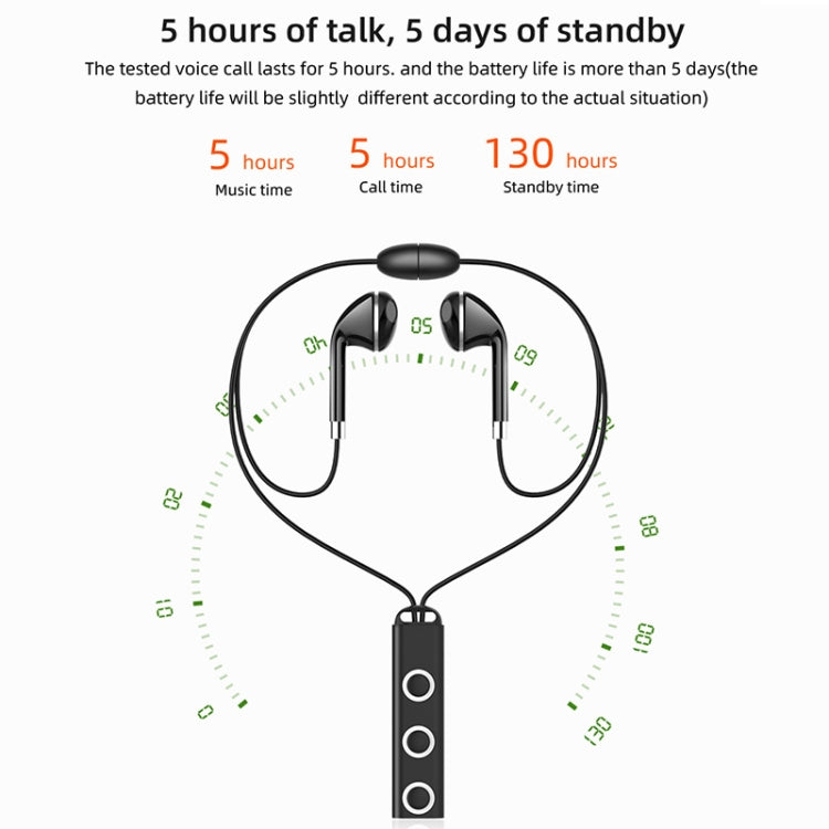 Écouteurs magnétiques BT313 - Casque sans fil de sport mains libres Bluetooth - Stéréo HD - Basses puissantes - avec micro
