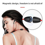 Écouteurs magnétiques BT313 - Casque sans fil de sport mains libres Bluetooth - Stéréo HD - Basses puissantes - avec micro