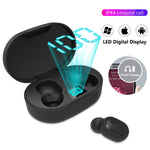 Écouteur sans fil E6S TWS Bluetooth V5.3 avec affichage LED, écouteurs Bluetooth étanches, E6S (noir)