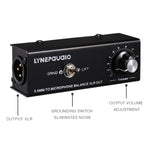 B012 Conversion de signal stéréo professionnel en signal de microphone symétrique