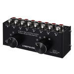 B026 Commutateur de sélection de source de signal audio 6 entrées 2 sorties ou 2 entrées 6 sorties Port RCA