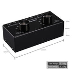 B026 Commutateur de sélection de source de signal audio 6 entrées 2 sorties ou 2 entrées 6 sorties Port RCA