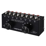 B026 Commutateur de sélection de source de signal audio 6 entrées 2 sorties ou 2 entrées 6 sorties Port RCA
