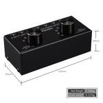 B026 Commutateur de sélection de source de signal audio 6 entrées 2 sorties ou 2 entrées 6 sorties Port RCA
