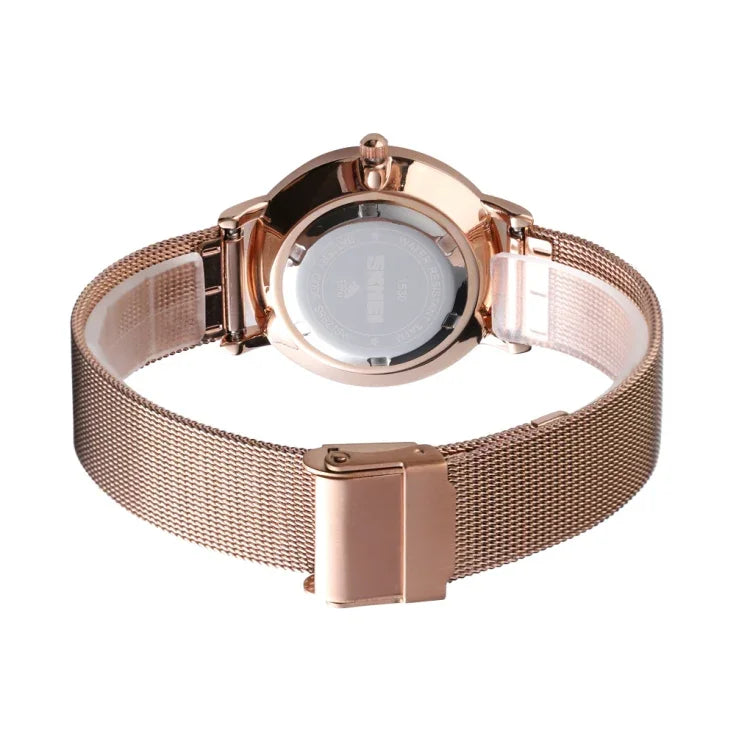 Montre Femme Élégante Simple Business Fashion Europe et Amérique SKMEI 1530 Montre Quartz Fine pour Étudiante