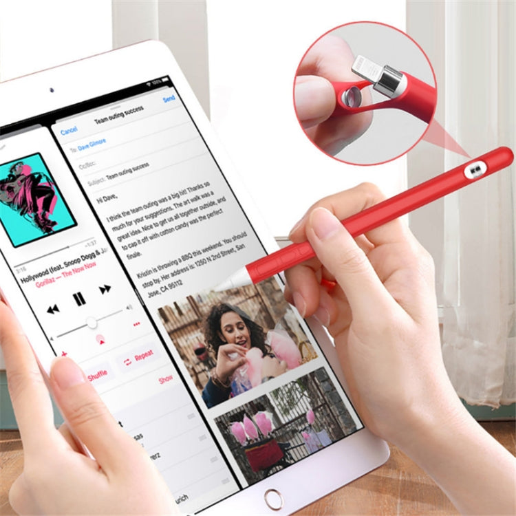 Convient pour Apple Pencil 1ère génération Stylet Tactile Housse de protection en silicone Capuchon de stylo